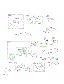 Controls, Electric Starter, Governor Spring, Ignition, Rewind Starter parts for Briggs & Stratton Engine 12E113-0252-E1 from AppliancePartsPros.com