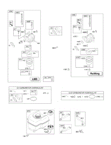 Carburetor, Fuel Supply parts for Briggs & Stratton Engine 12E312-0100-E1 from AppliancePartsPros.com