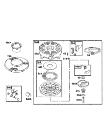 Rewind Assy parts for Briggs & Stratton Engine 12E702-0682-01 from AppliancePartsPros.com