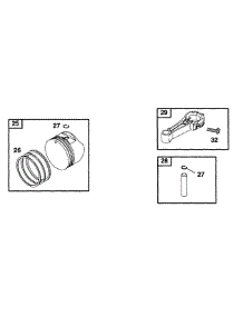 Piston Grp parts for Briggs & Stratton Engine 12E702-0701-99 from AppliancePartsPros.com