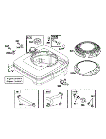 Fuel Tank Grp parts for Briggs & Stratton Engine 12E782-0703-99 from AppliancePartsPros.com