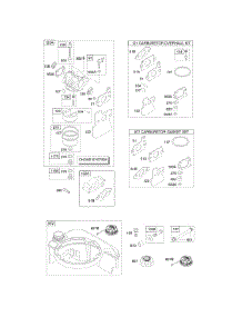 Carburetor, Fuel Supply parts for Briggs & Stratton Engine 12F612-0115-E2 from AppliancePartsPros.com