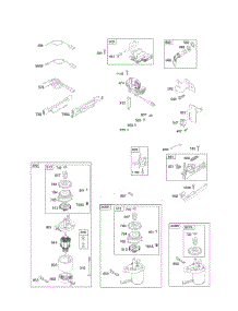 Alternator, Electric Starter, Electrical, Flywheel Brake, Ignition parts for Briggs & Stratton Engine 12F702-0671-01 from AppliancePartsPros.com