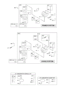 Carburetor parts for Briggs & Stratton Engine 12F702-1824-B2 from AppliancePartsPros.com
