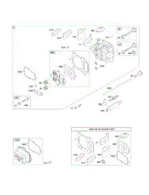 Cylinder Head parts for Briggs & Stratton Engine 12G612-0110-B1 from AppliancePartsPros.com