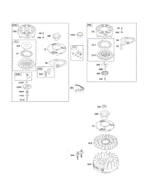 Flywheel, Rewinds parts for Briggs & Stratton Engine 12G882-4907-E1 from AppliancePartsPros.com