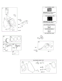 Camshaft, Crankshaft, Cylinder, Piston Group parts for Briggs & Stratton Engine 12H232-0110-B8 from AppliancePartsPros.com