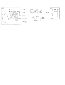 Crankcase Cover, Lubrication parts for Briggs & Stratton Engine 12H232-0114-B8 from AppliancePartsPros.com