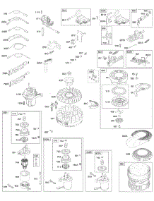Alternator, Electric Starter, Electrical, Flywheel, Flywheel Brake, Ignition, Rewind Starter parts for Briggs & Stratton Engine 12H882-1315-01 from AppliancePartsPros.com