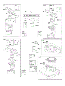 Carburetor, Fuel Supply parts for Briggs & Stratton Engine 12J902-4138-01 from AppliancePartsPros.com