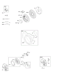 Blower Housing / Shrouds, Flywheel, Ignition, Rewind Starter parts for Briggs & Stratton Engine 12K332-0110-01 from AppliancePartsPros.com