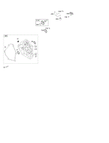 Crankcase Cover, Lubrication parts for Briggs & Stratton Engine 12K332-0110-01 from AppliancePartsPros.com