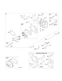 Head parts for Briggs & Stratton Engine 12K612-0123-E1 from AppliancePartsPros.com