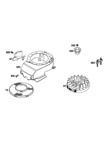 Blower Hsg, Flywheel parts for Briggs & Stratton Engine 12K702-0109-01 from AppliancePartsPros.com