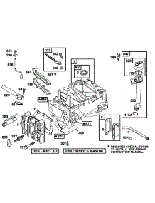 Cylinder, Head, Oil Fill parts for Briggs & Stratton Engine 12K702-0109-01 from AppliancePartsPros.com