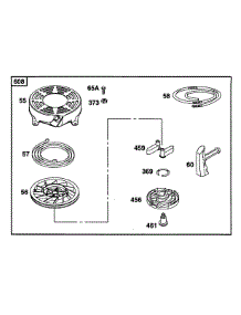 Rewind Assy parts for Briggs & Stratton Engine 12K702-0109-01 from AppliancePartsPros.com