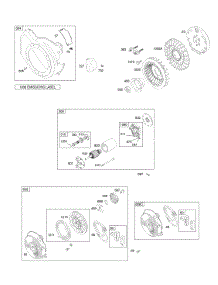 Blower Housing, Electric Starter, Flywheel, Rewind Starter parts for Briggs & Stratton Engine 12L336-0107-F8 from AppliancePartsPros.com
