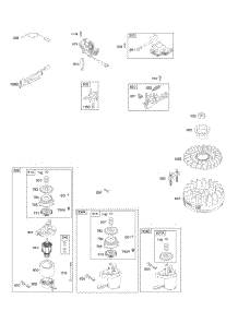 Alternator, Electric Starter, Electrical, Flywheel, Flywheel Brake, Ignition parts for Briggs & Stratton Engine 12L802-0876-01 from AppliancePartsPros.com