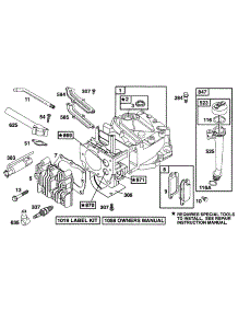 Cylinder, Head, Oil Fill parts for Briggs & Stratton Engine 12M802-5517-01 from AppliancePartsPros.com