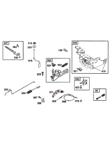 Controls, Brake parts for Briggs & Stratton Engine 12M802-5517-A1 from AppliancePartsPros.com