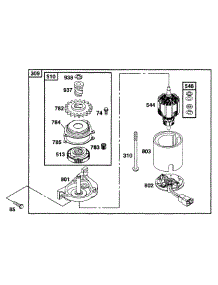 Electric Starter parts for Briggs & Stratton Engine 12M802-5518-01 from AppliancePartsPros.com