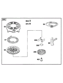 Rewind Assy parts for Briggs & Stratton Engine 12M802-5518-01 from AppliancePartsPros.com