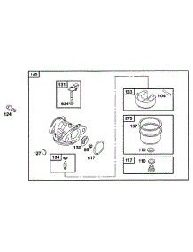Carburetor Assy parts for Briggs & Stratton Engine 12M802-5521-01 from AppliancePartsPros.com