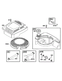 Fuel Tank Grp parts for Briggs & Stratton Engine 12M802-5521-01 from AppliancePartsPros.com