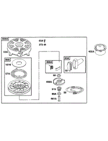 Rewind Assy parts for Briggs & Stratton Engine 12M802-5521-01 from AppliancePartsPros.com