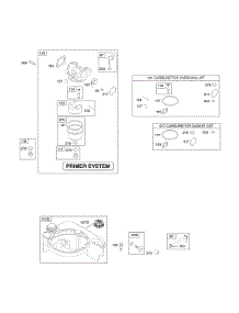Carburetor, Fuel Supply parts for Briggs & Stratton Engine 12M902-0451-E1 from AppliancePartsPros.com