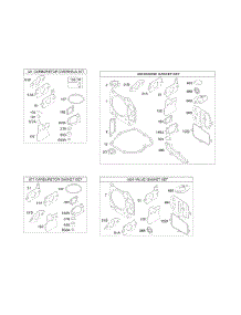 Kits / Gasket Sets parts for Briggs & Stratton Engine 12Q502-0133-B1 from AppliancePartsPros.com