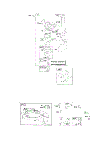 Carburetor, Fuel Supply parts for Briggs & Stratton Engine 12Q677-0115-F1 from AppliancePartsPros.com
