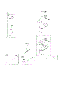 Fuel Supply, Lubrication parts for Briggs & Stratton Engine 12Q902-0126-B1 from AppliancePartsPros.com