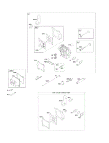 Cylinder Head, Gasket Set-Valves, Valves parts for Briggs & Stratton Engine 12Q902-0178-B1 from AppliancePartsPros.com