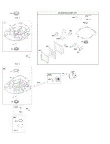 Gasket Set-Engine, Sump parts for Briggs & Stratton Engine 12Q902-2110-B1 from AppliancePartsPros.com