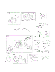 Controls, Electric Starter, Governor Spring, Ignition, Rewind Starter parts for Briggs & Stratton Engine 12R113-0643-E1 from AppliancePartsPros.com