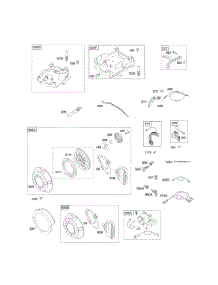 Controls, Electric Starter, Governor Spring, Ignition, Rewind Starter parts for Briggs & Stratton Engine 12R212-0366-E1 from AppliancePartsPros.com