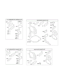 Kits / Gasket Sets parts for Briggs & Stratton Engine 12R512-0157-B1 from AppliancePartsPros.com