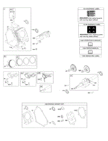 Camshaft, Crankshaft, Cylinder, Piston Group parts for Briggs & Stratton Engine 12S112-0120-F8 from AppliancePartsPros.com