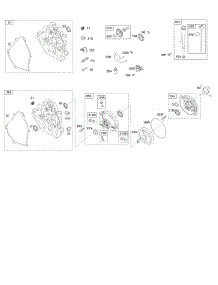 Crankcase Cover, Gear Reduction, Lubrication parts for Briggs & Stratton Engine 12S112-0120-F8 from AppliancePartsPros.com
