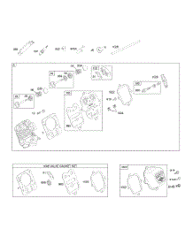 Cylinder Head parts for Briggs & Stratton Engine 12S252-0111-F8 from AppliancePartsPros.com
