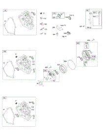 Crankcase Cover, Gear Reduction, Lubrication parts for Briggs & Stratton Engine 12S452-2180-F8 from AppliancePartsPros.com