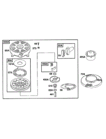 Rewind Assy parts for Briggs & Stratton Engine 12S702-0663-02 from AppliancePartsPros.com