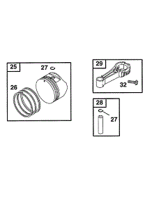 Piston Grp parts for Briggs & Stratton Engine 12S702-0687-99 from AppliancePartsPros.com