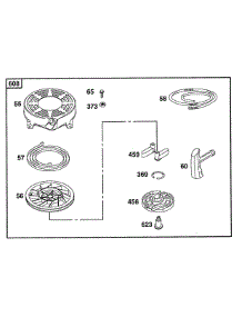 Rewind Assy parts for Briggs & Stratton Engine 12S707-0635-01 from AppliancePartsPros.com