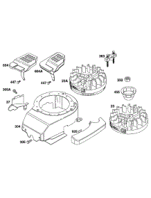 Blower Hsg, Flywheels parts for Briggs & Stratton Engine 12S882-0906-01 from AppliancePartsPros.com