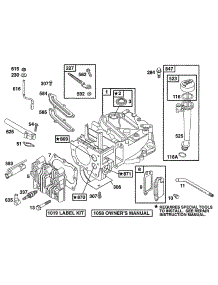 Cylinder, Head, Oil Fill parts for Briggs & Stratton Engine 12S882-0906-01 from AppliancePartsPros.com
