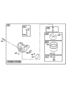Carburetor Assy parts for Briggs & Stratton Engine 12S882-1128-01 from AppliancePartsPros.com