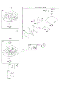 Gasket Set-Engine, Sump parts for Briggs & Stratton Engine 12S902-2139-B1 from AppliancePartsPros.com
