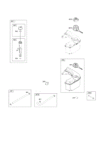Fuel Supply, Lubrication parts for Briggs & Stratton Engine 12S907-0130-B1 from AppliancePartsPros.com